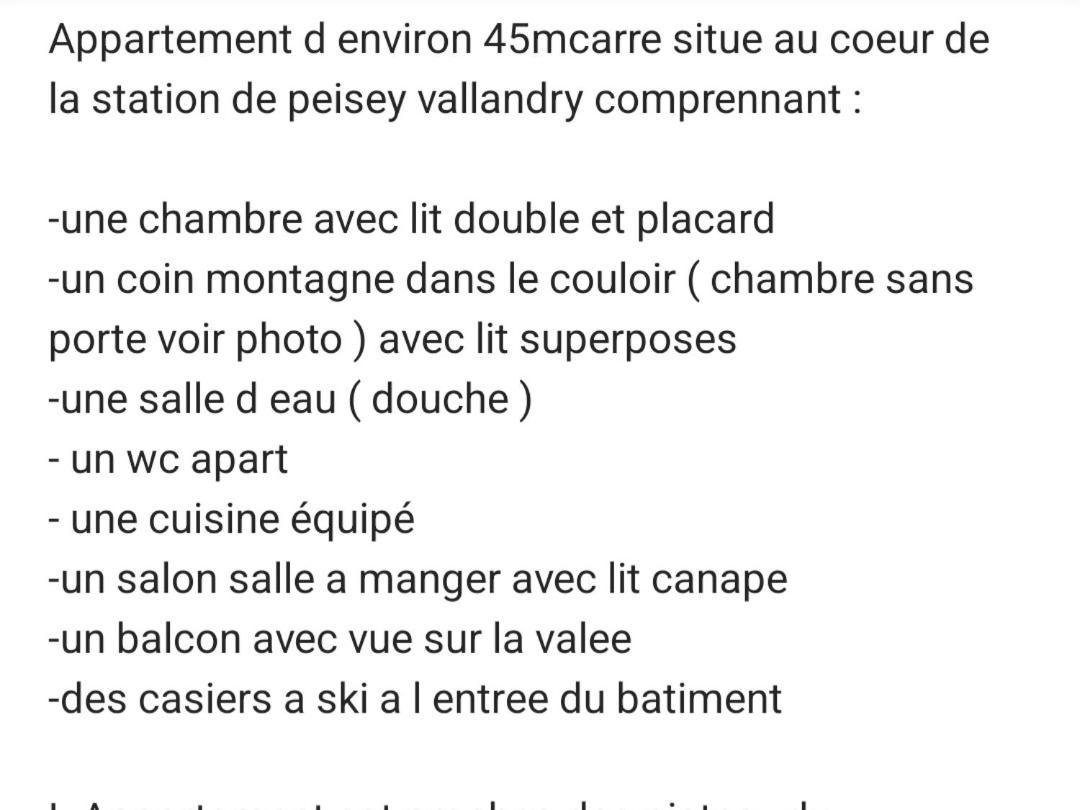 Appartement plein cœur de vallandry Extérieur photo